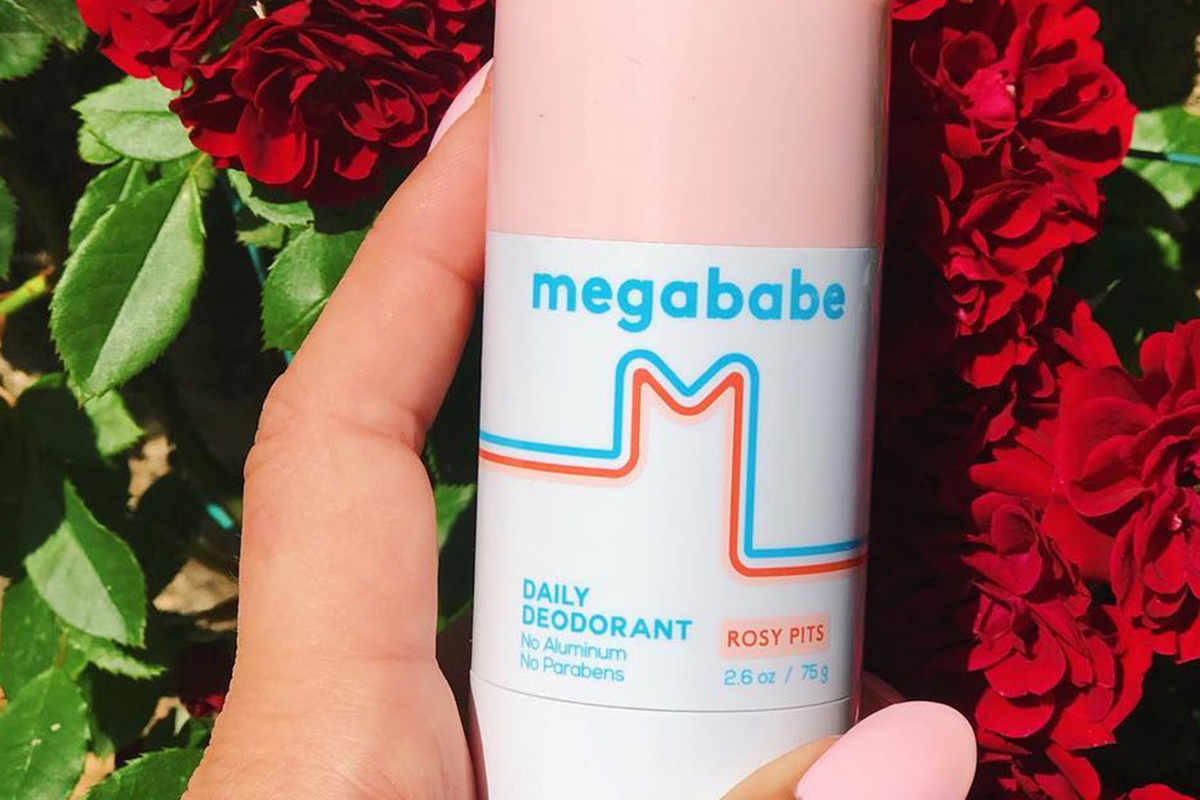 Megababe, Rosy Pits Aluminum Free Deodorant Wipes